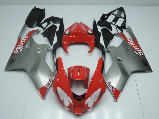 Carénage Aprilia RSV 1000 03-06 - Argent et Rouge Carénage Aprilia RSV 1000 03-06 - Argent et Rouge