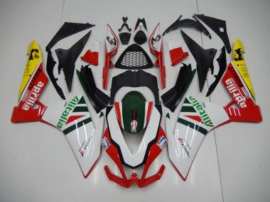 Carénage Aprilia RSV4 09-15 - Blanc Rouge Alitalia