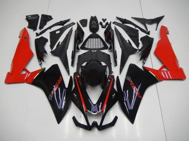 Carénage Aprilia RSV4 09-15 - Noir Rouge