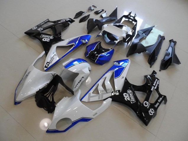 Carénage BMW S1000RR 09-14 - Blanc Bleu Carénage BMW S1000RR 09-14 - Blanc Bleu