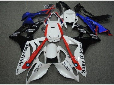 Carénage BMW S1000RR 09-14 - Blanc Bleu Rouge