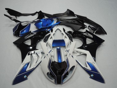 Carénage BMW S1000RR 09-14 - Noir Blanc Bleu
