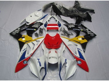 Carénage BMW S1000RR 09-14 - Rouge Blanc Jaune