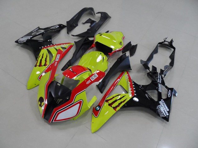 Carénage BMW S1000RR 09-14 - Vert Rouge Monster Carénage BMW S1000RR 09-14 - Vert Rouge Monster