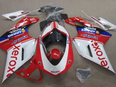 Carénage Ducati 1098 07-14 - Blanc Rouge Xerox
