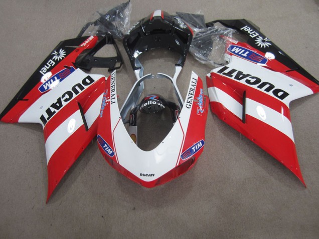 Carénage Ducati 1098 07-14 - Rouge Blanc Generali Tim