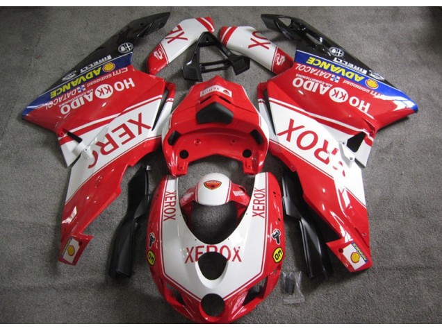 Carénage Ducati 749 05-06 - Rouge Blanc Xerox Carénage Ducati 749 05-06 - Rouge Blanc Xerox
