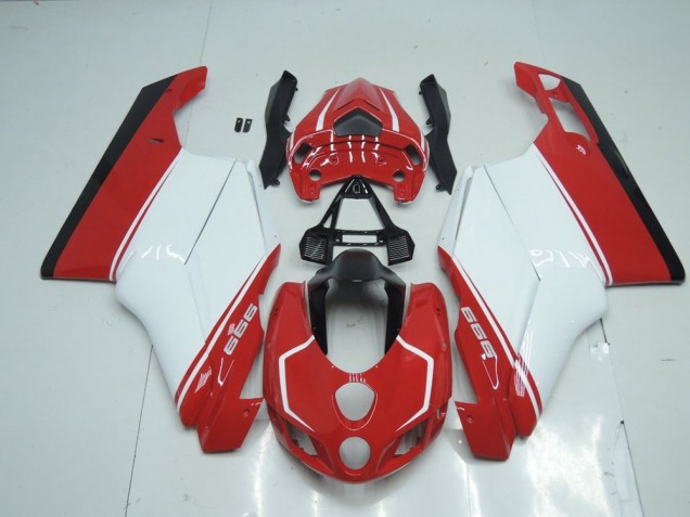 Carénage Ducati 749 999 05-06 - Rouge Blanc Rouge Carénage Ducati 749 999 05-06 - Rouge Blanc Rouge