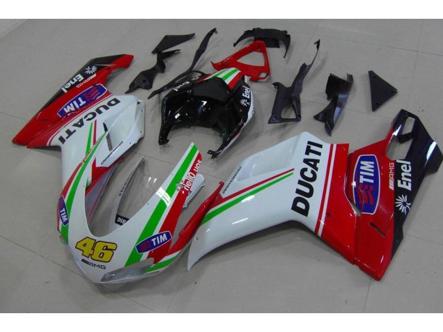 Carénage Ducati 848 1098 1198 07-14 - Rouge Blanc Jaune 46 Carénage Ducati 848 1098 1198 07-14 - Rouge Blanc Jaune 46