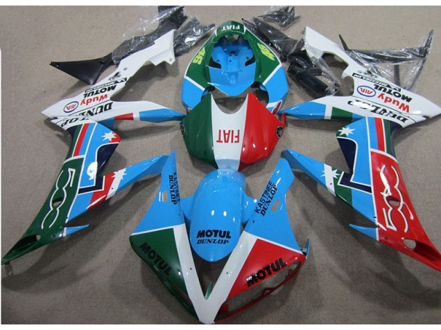 Carénage Honda CBR 1000 RR 04-05 - Bleu Rouge Vert Motul
