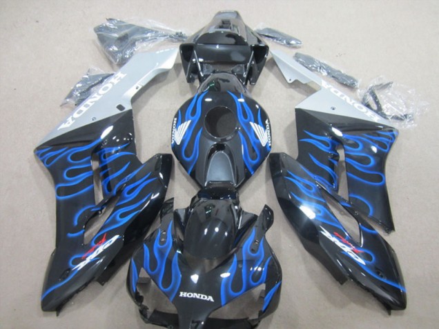 Carénage Honda CBR 1000 RR 04-05 - Noir Bleu Flamme Carénage Honda CBR 1000 RR 04-05 - Noir Bleu Flamme