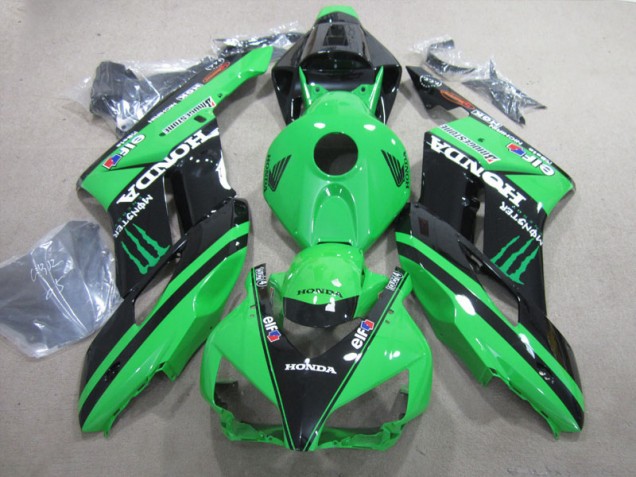 Carénage Honda CBR 1000 RR 04-05 - Noir Vert Monster