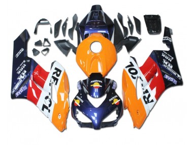 Carénage Honda CBR 1000 RR 04-05 - Orange Rouge Bleu Repsol