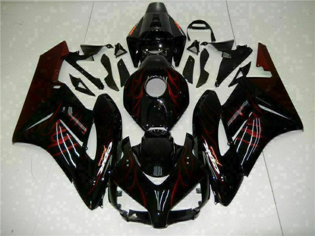 Carénage Honda CBR 1000 RR 04-05 - Rouge Flamme Noir Carénage Honda CBR 1000 RR 04-05 - Rouge Flamme Noir