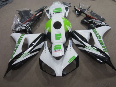 Carénage Honda CBR 1000 RR 06-07 - Blanc Vert Hannspree
