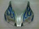 Carénage Honda CBR 1000 RR 06-07 - Bleu Flamme Argent Carénage Honda CBR 1000 RR 06-07 - Bleu Flamme Argent