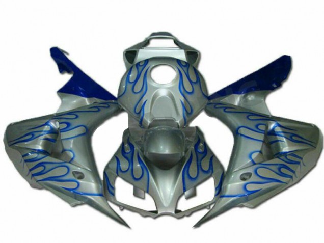 Carénage Honda CBR 1000 RR 06-07 - Bleu Flamme Argent Carénage Honda CBR 1000 RR 06-07 - Bleu Flamme Argent