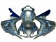 Carénage Honda CBR 1000 RR 06-07 - Bleu Flamme Argent Carénage Honda CBR 1000 RR 06-07 - Bleu Flamme Argent