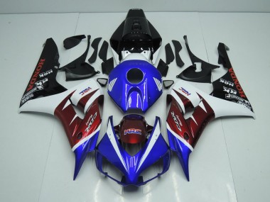 Carénage Honda CBR 1000 RR 06-07 - Burgandy et Bleu