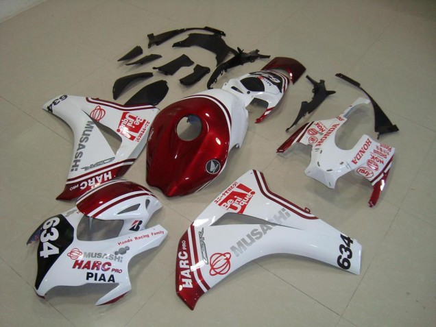 Carénage Honda CBR 1000 RR 08-11 - Blanc Rouge HARC Pro PIAA 634 Carénage Honda CBR 1000 RR 08-11 - Blanc Rouge HARC Pro PIAA 634