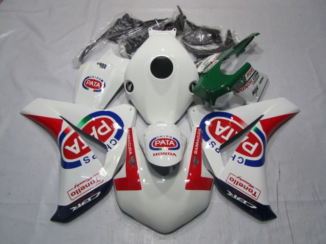 Carénage Honda CBR 1000 RR 08-11 - Blanc Rouge PATA Carénage Honda CBR 1000 RR 08-11 - Blanc Rouge PATA