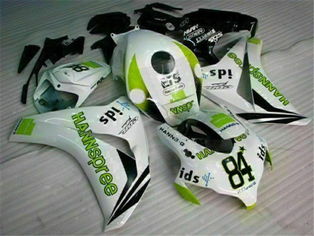 Carénage Honda CBR 1000 RR 08-11 - Blanc Vert Hannspree 84 Carénage Honda CBR 1000 RR 08-11 - Blanc Vert Hannspree 84