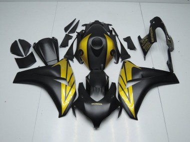 Carénage Honda CBR 1000 RR 08-11 - Noir Mat et Or