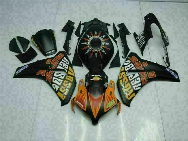 Carénage Honda CBR 1000 RR 08-11 - Orange Noir Carénage Honda CBR 1000 RR 08-11 - Orange Noir
