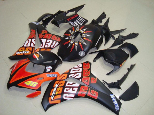 Carénage Honda CBR 1000 RR 08-11 - Rossi Noir Mat Carénage Honda CBR 1000 RR 08-11 - Rossi Noir Mat