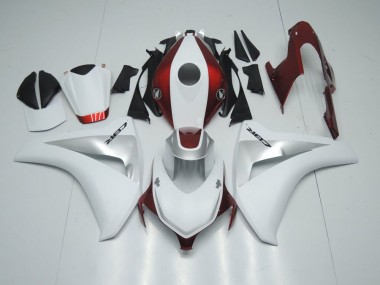 Carénage Honda CBR 1000 RR 08-11 - Rouge Bonbon Blanc et Argent