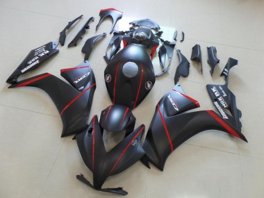 Carénage Honda CBR 1000 RR 12-16 - Matte Bladk avec Rouge Bande