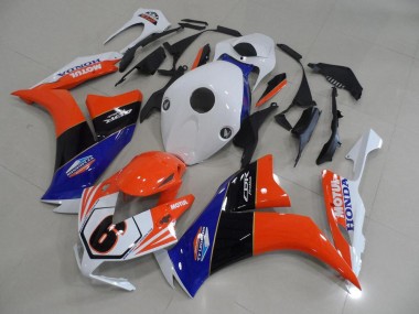Carénage Honda CBR 1000 RR 12-16 - Orange Blanc TT Legend
