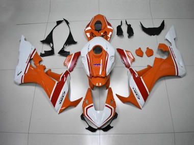 Carénage Honda CBR 1000 RR 17-23 - Orange Blanc HRC