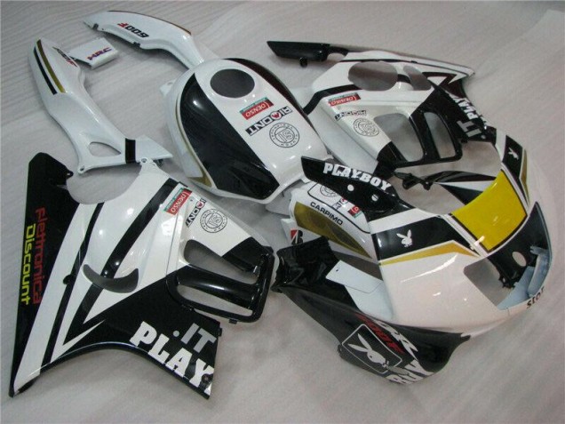 Carénage Honda CBR 600 F3 95-98 - Blanc Noir Playboy Carénage Honda CBR 600 F3 95-98 - Blanc Noir Playboy
