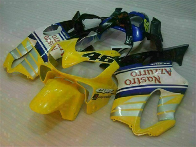Carénage Honda CBR 600 F4i 01-03 - Jaune Argent Nastro Azzurro