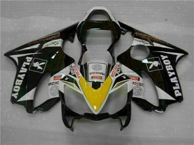Carénage Honda CBR 600 F4i 01-03 - Jaune Argent Noir Playboy