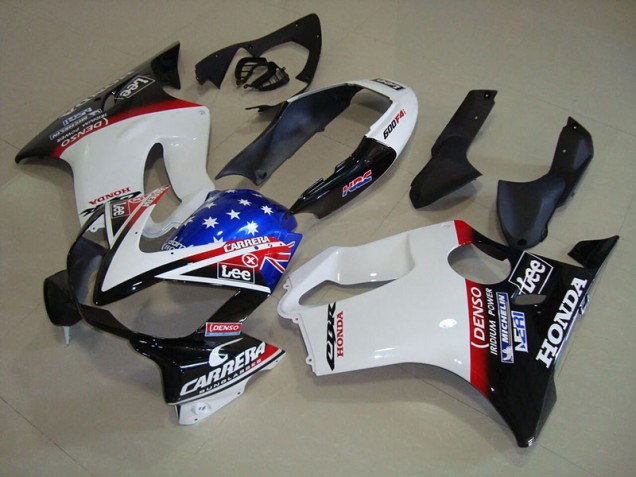 Carénage Honda CBR 600 F4i 04-07 - Blanc Bleu DENSO HRC Carrera Carénage Honda CBR 600 F4i 04-07 - Blanc Bleu DENSO HRC Carrera