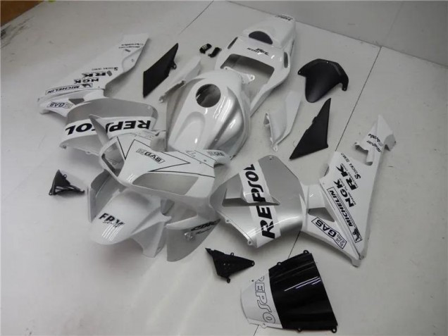 Carénage Honda CBR 600 RR 03-04 - Argent Blanc Noir Repsol