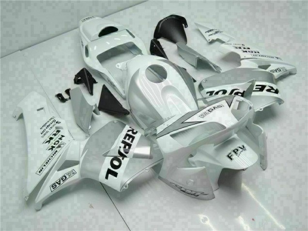 Carénage Honda CBR 600 RR 03-04 - Blanc Argent Repsol Carénage Honda CBR 600 RR 03-04 - Blanc Argent Repsol