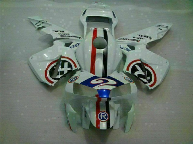 Carénage Honda CBR 600 RR 03-04 - Blanc Bleu R 2 Carénage Honda CBR 600 RR 03-04 - Blanc Bleu R 2