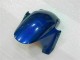Carénage Honda CBR 600 RR 03-04 - Bleu avec Argent Flamme