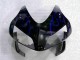 Carénage Honda CBR 600 RR 03-04 - Noir avec Bleu Flamme Carénage Honda CBR 600 RR 03-04 - Noir avec Bleu Flamme