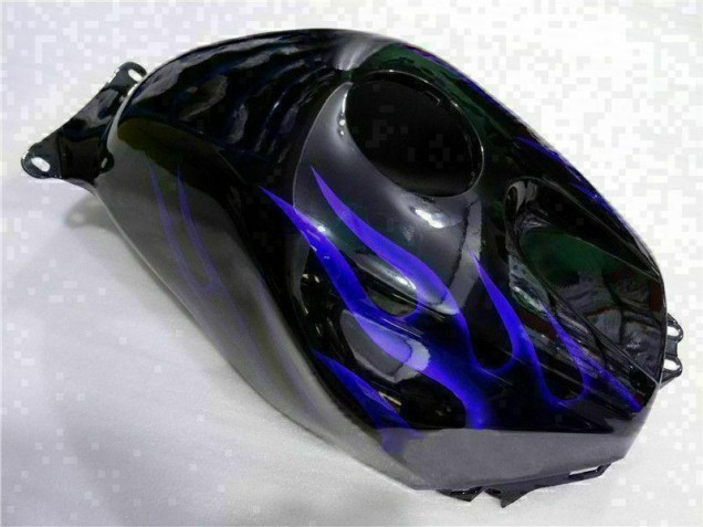 Carénage Honda CBR 600 RR 03-04 - Noir avec Bleu Flamme Carénage Honda CBR 600 RR 03-04 - Noir avec Bleu Flamme