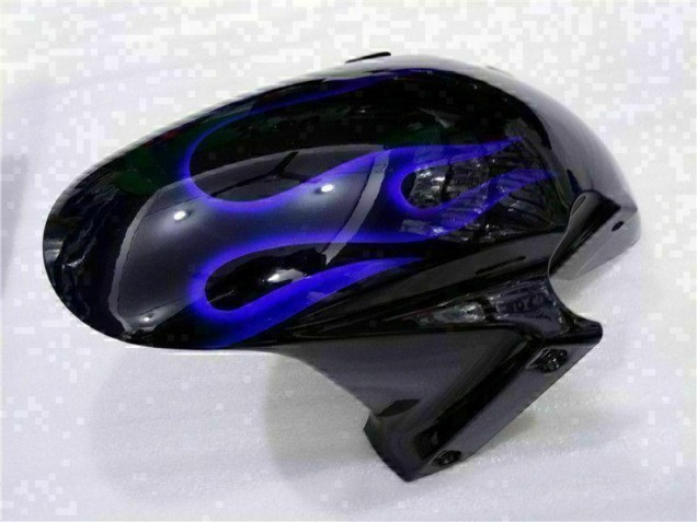 Carénage Honda CBR 600 RR 03-04 - Noir avec Bleu Flamme Carénage Honda CBR 600 RR 03-04 - Noir avec Bleu Flamme