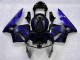 Carénage Honda CBR 600 RR 03-04 - Noir avec Bleu Flamme Carénage Honda CBR 600 RR 03-04 - Noir avec Bleu Flamme
