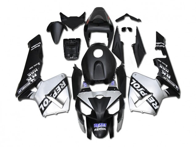 Carénage Honda CBR 600 RR 05-06 - Argent Repsol Noir Carénage Honda CBR 600 RR 05-06 - Argent Repsol Noir