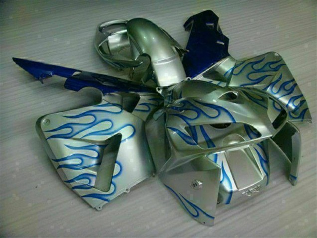 Carénage Honda CBR 600 RR 05-06 - Blanc Bleu Flamme Carénage Honda CBR 600 RR 05-06 - Blanc Bleu Flamme