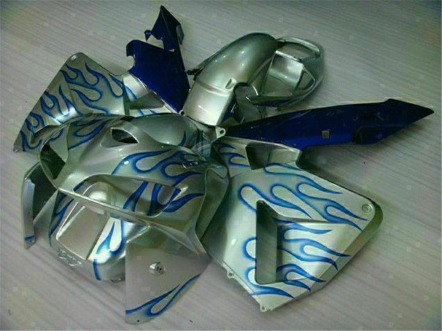 Carénage Honda CBR 600 RR 05-06 - Blanc Bleu Flamme Carénage Honda CBR 600 RR 05-06 - Blanc Bleu Flamme