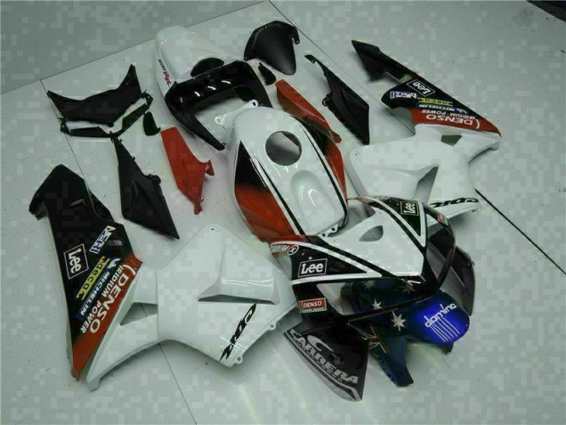 Carénage Honda CBR 600 RR 05-06 - Blanc Rouge Noir Lee Carénage Honda CBR 600 RR 05-06 - Blanc Rouge Noir Lee