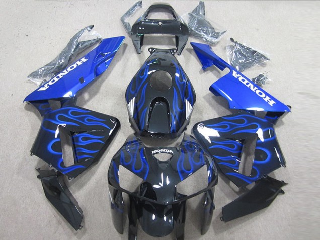 Carénage Honda CBR 600 RR 05-06 - Noir Bleu Flamme Carénage Honda CBR 600 RR 05-06 - Noir Bleu Flamme